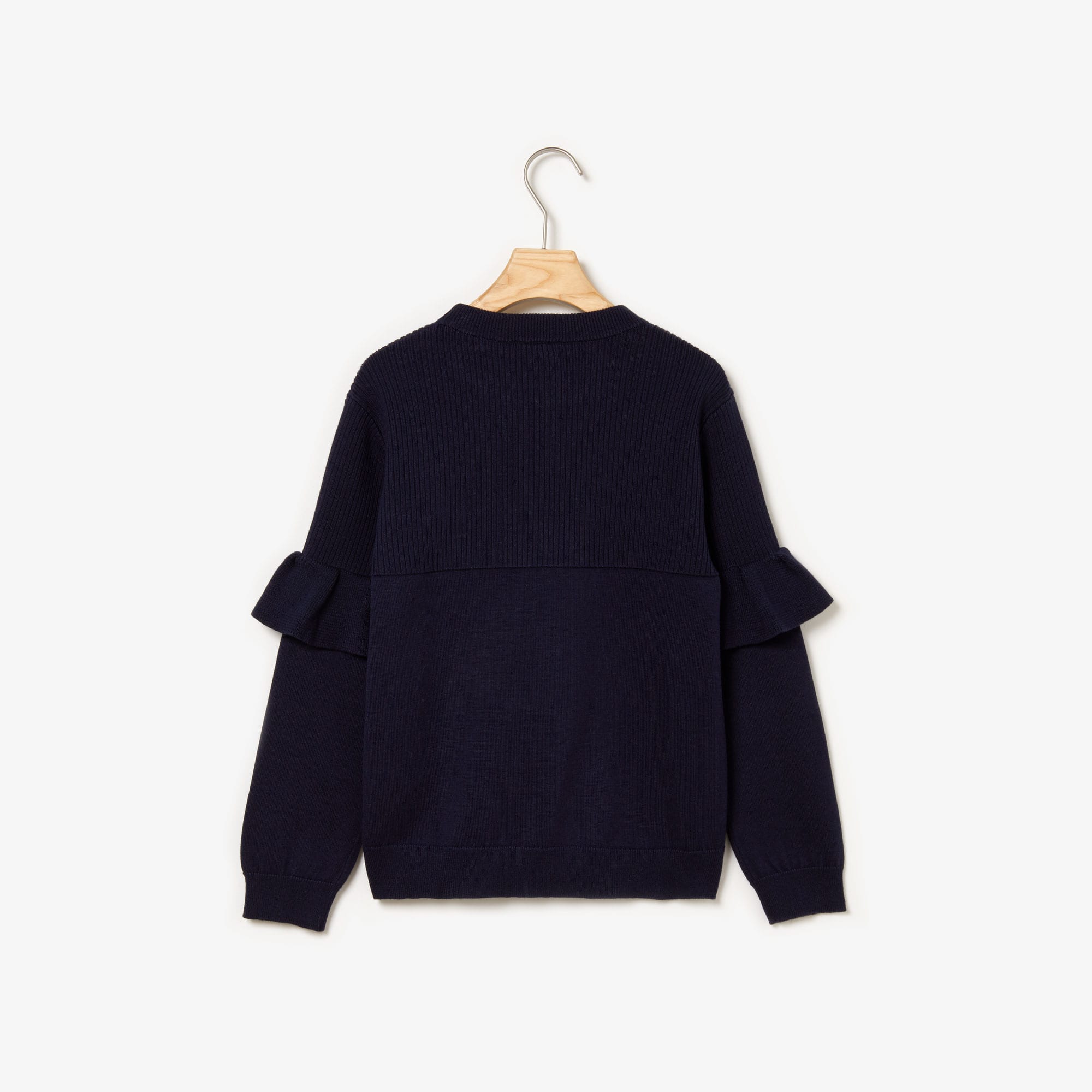 Lacoste Girls Ruffled Sleeves Sweater